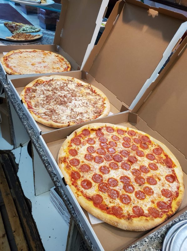 Classic Italian pizza at Giuseppe's Trattoria